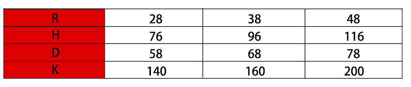 10系列微小型拖链参数表2